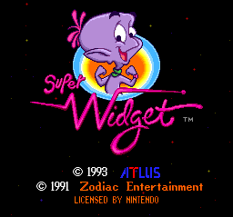 Super Widget Title Screen